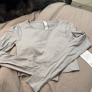 lululemon athletica ebb to street long sleeve *cropped
